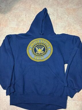 Navy Blue Pullover Hoodie